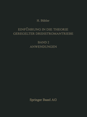 cover image of Einführung in die Theorie Geregelter Drehstromantriebe